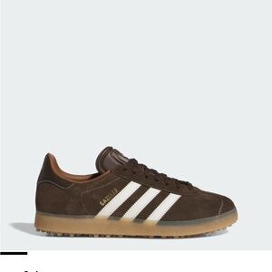 adidas Gazelle Golf Spikeless Dark Brown Chalk White